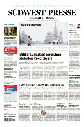 Cover of SUDWEST PRESSE - Neckar-Chronik