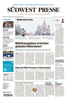 Cover of Sudwest Presse
