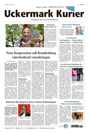 Cover of Templiner Zeitung