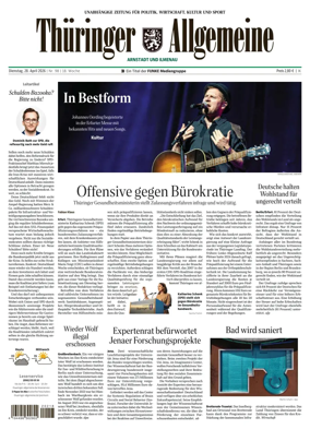 Cover of Thuringer Allgemeine (Arnstadt und Ilmenauz)