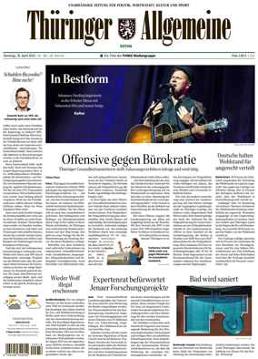 Cover of Thuringer Allgemeine (Gotha)