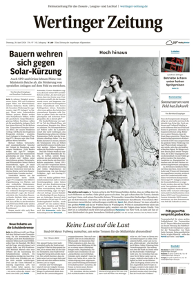 Cover of Wertinger Zeitung