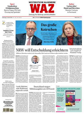 Cover of Westdeutsche Allgemeine Zeitung (Bottrop)