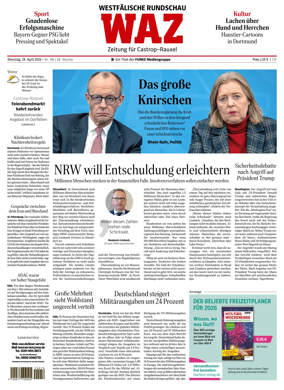 Cover of Westdeutsche Allgemeine Zeitung (Castrop-Rauxel)