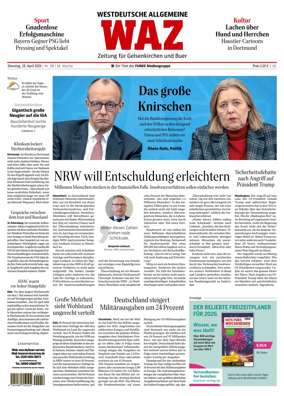 Cover of Westdeutsche Allgemeine Zeitung (Gelsenkirchen)