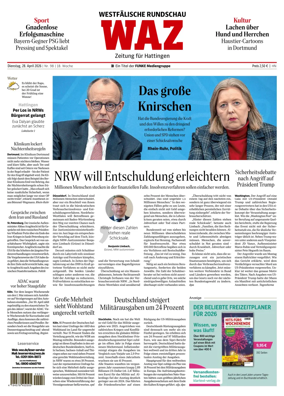 Cover of Westdeutsche Allgemeine Zeitung (Hattingen)