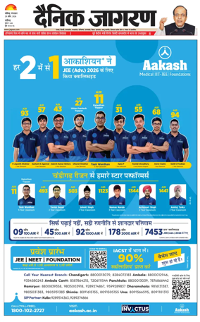 Cover of Dainik Jagran - Chandigarh