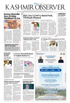 Cover of Kashmir Observer
