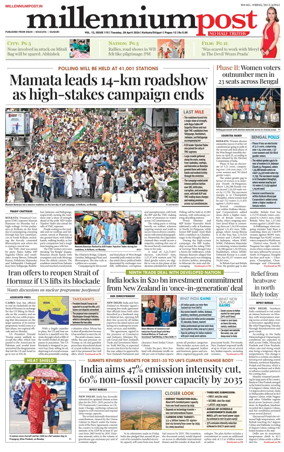 Cover of Millennium Post (Kolkata)