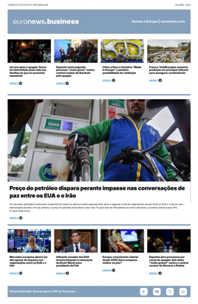 Cover of Euronews Business (Portuguese)