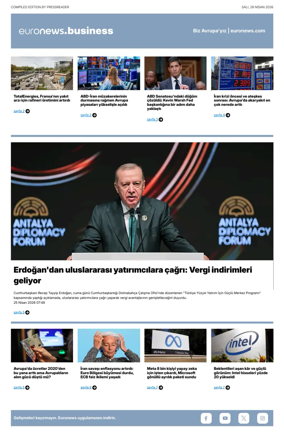 Cover of Euronews Business (Turkish) Compiled Editions