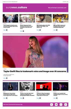 Cover of Euronews Culture and Sport Compiled Edition