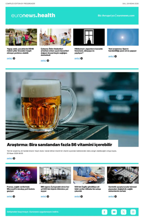 Cover of Euronews Health (Turkish) Compiled Edition
