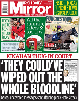 Cover of Irish Daily Mirror