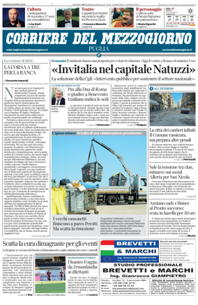 Cover of Corriere del Mezzogiorno (Puglia)
