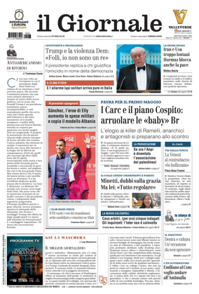 Cover of Il Giornale (Italy)