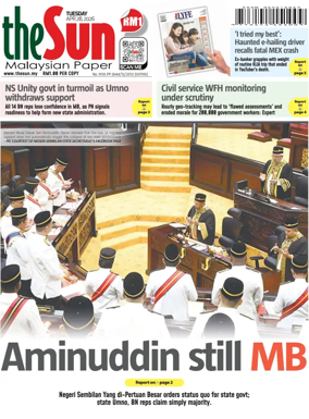 Cover of The Sun (Malaysia)