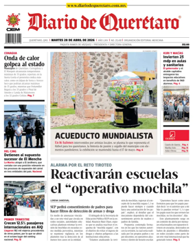 Cover of Diario de Queretaro