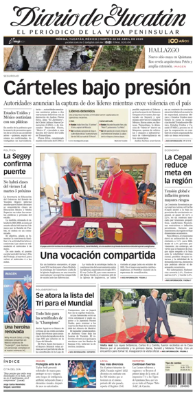 Cover of Diario de Yucatan