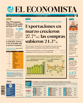 Cover of El Economista (Mexico)