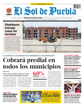 Cover of El Sol de Puebla