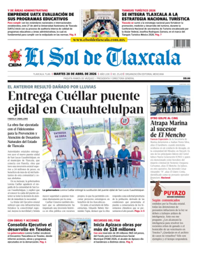 Cover of El Sol de Tlaxcala
