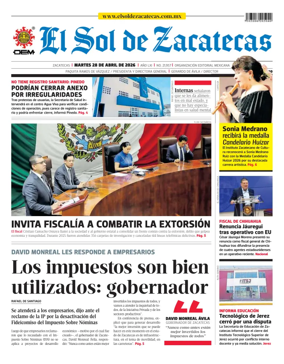 Cover of El Sol de Zacatecas