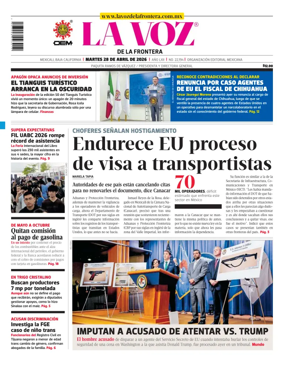 Cover of La Voz de la Frontera