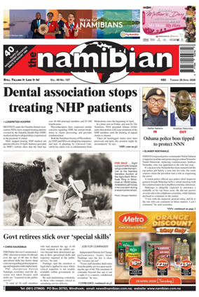 Cover of The Namibian