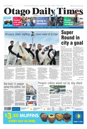 Cover of Otago Daily Times