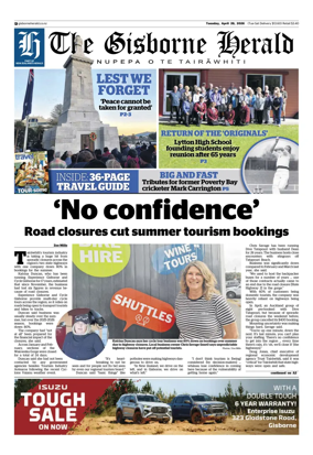 Cover of The Gisborne Herald