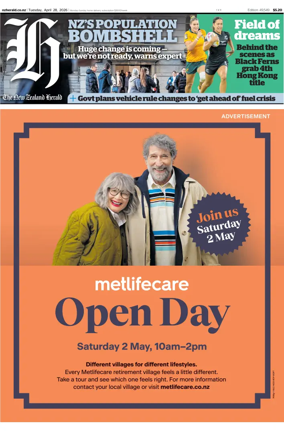 Cover of The New Zealand Herald
