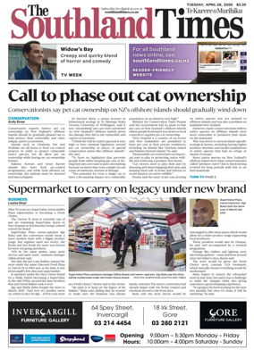 Cover of The Southland Times