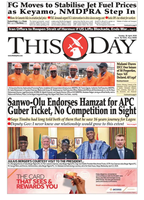 Cover of THISDAY