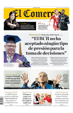 Cover of Diario El Comercio