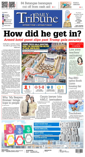 Cover of Daily Tribune (Philippines)