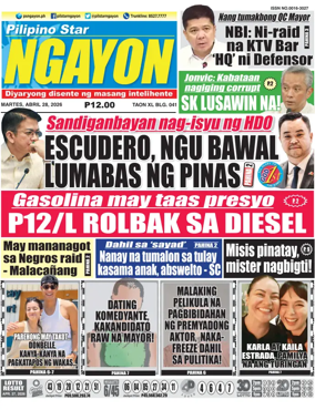 Cover of Pilipino Star Ngayon