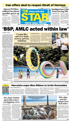 Cover of The Philippine Star
