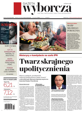 Cover of Gazeta Wyborcza