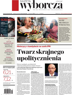 Cover of Gazeta Wyborcza Stoleczna