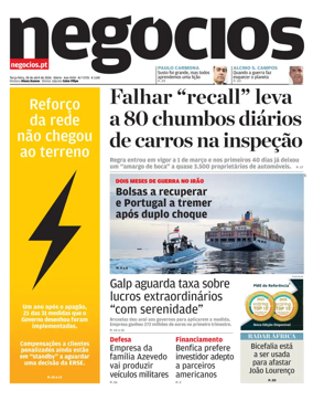 Cover of Jornal de Negocios