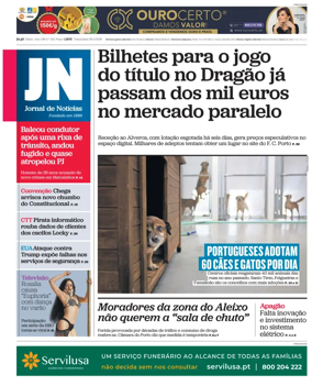 Cover of Jornal de Noticias
