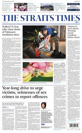 Cover of The Straits Times