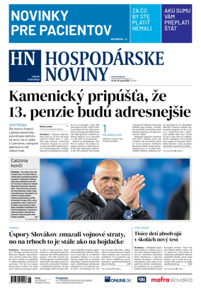 Cover of Hospodarske noviny