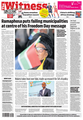 Cover of The Witness (South Africa)