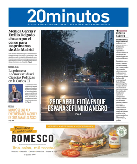 Cover of 20 Minutos Madrid