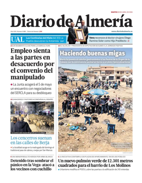 Cover of Diario de Almeria