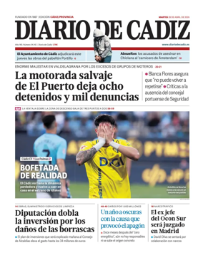 Cover of Diario de Cadiz