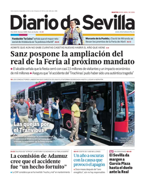 Cover of Diario de Sevilla
