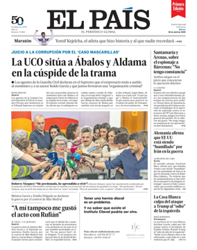 Cover of EL PAIS primera edicion